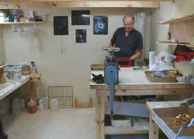 Rolf in workshop