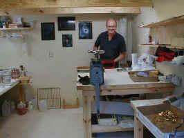 Rolf in workshop